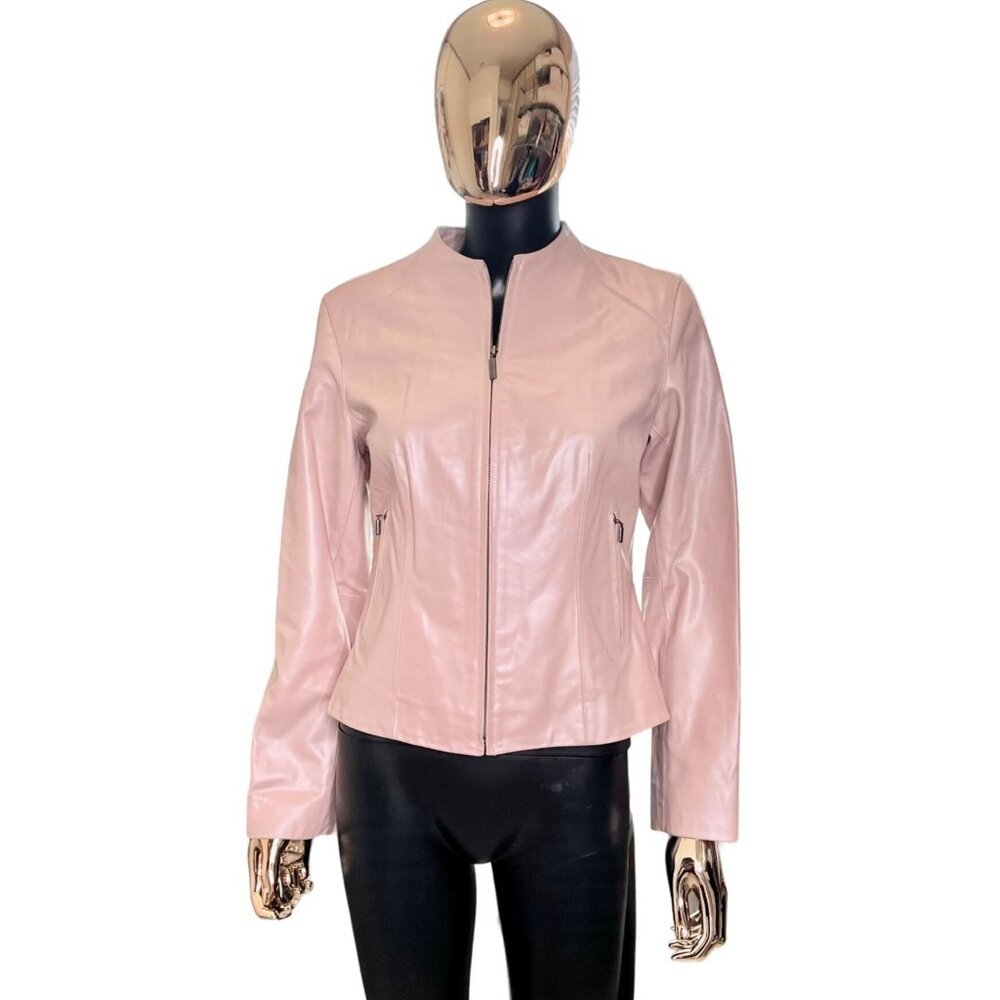Preston & York Light Pink Leather Jacket